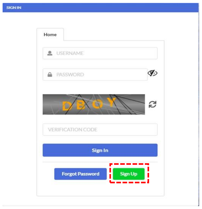 sign up ezbiz ssm